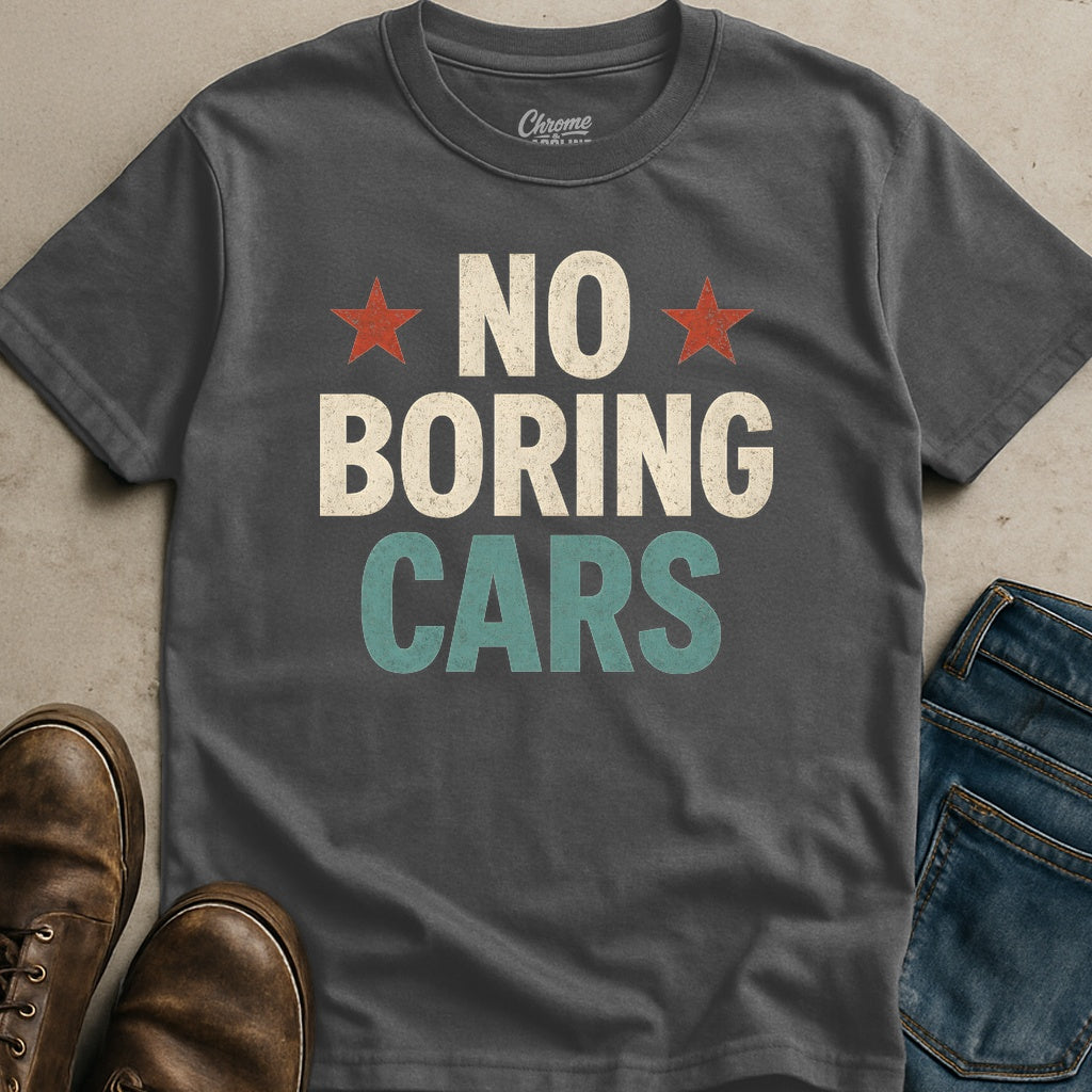No Boring Cars T-Shirt