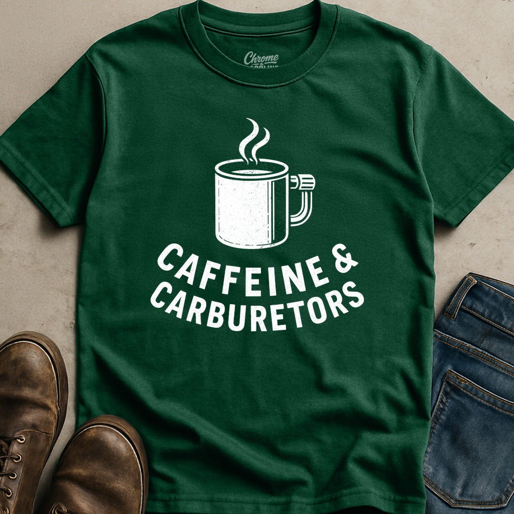 Caffeine And Carburetors T-Shirt